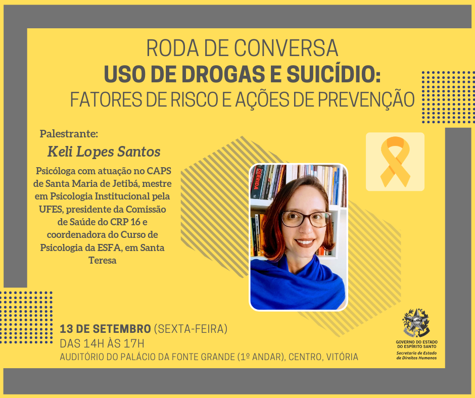 Roda de conversa - drogas e suicidio