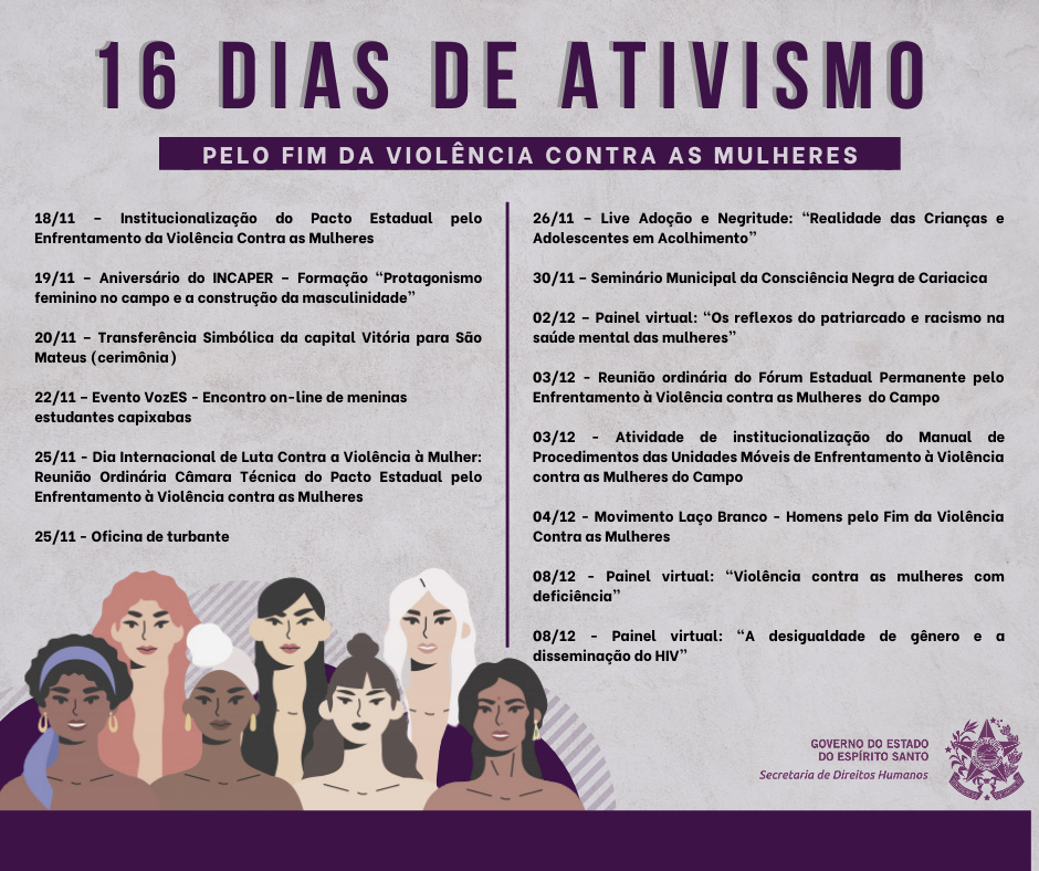 16 Dias de Ativismo - Programação