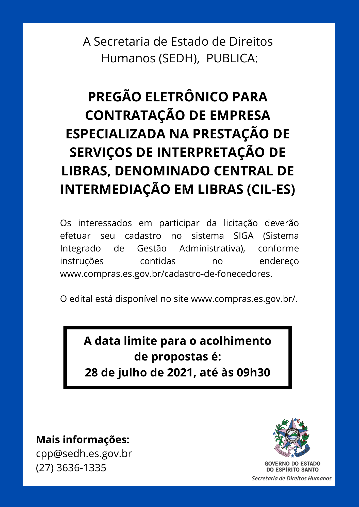 A Secretaria de Estado de Direitos Humanos (SEDH) -  (21)